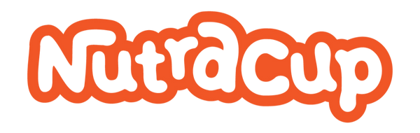 Nutradcup logo with orange border on a white background